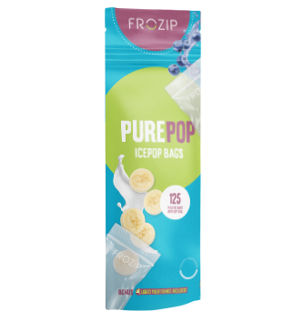 Frozip 125 Disposable Ice Popsicle Mold Bags <span>5" x 2" With Funnel