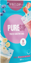 BSD Creations FroZip PureSip - Smoothie Pouch Bags with Gusset Bottom <span>100 Pieces with Funnel and Straws